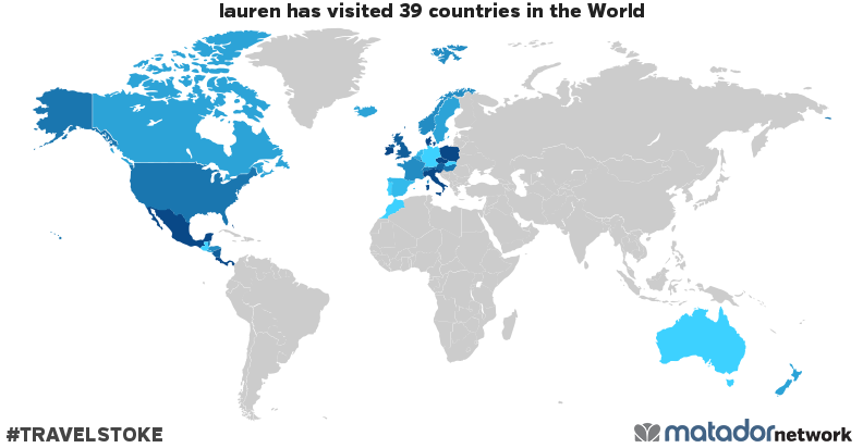 lauren’s Travel Map