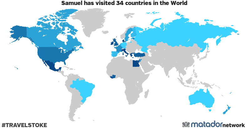 Samuel’s Travel Map
