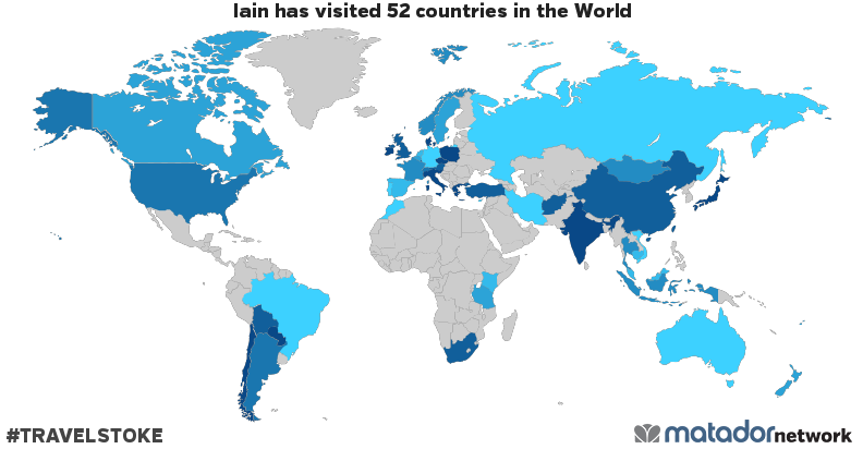 Iain’s Travel Map