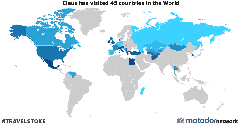 Claus’s Travel Map
