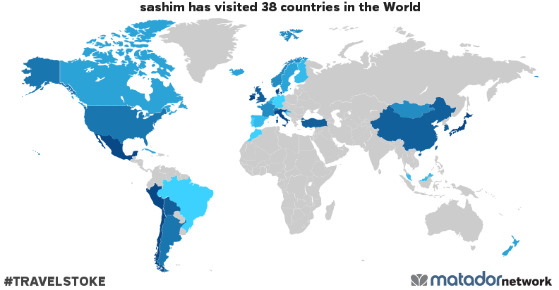 sashim’s Travel Map