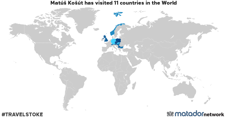 Matúš Košút’s Travel Map