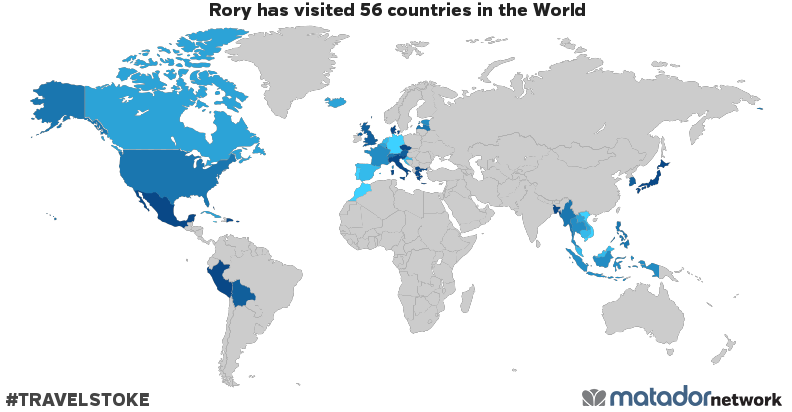 Rory’s Travel Map