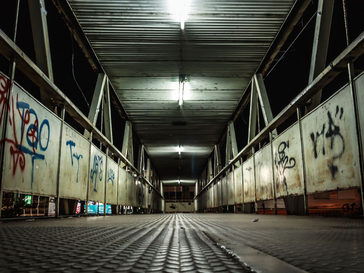 Dangerous Street Cities Overpass At Night 1200x900 