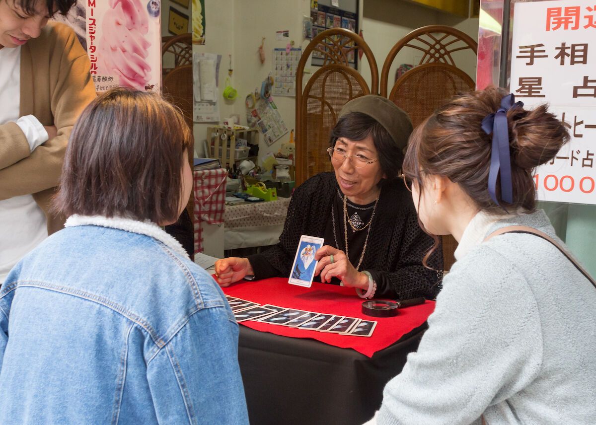 Visiting a Local Fortune Teller in Okinawa, Japan.
