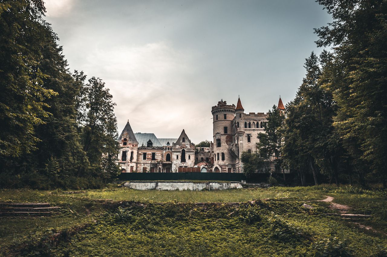 Abandoned castle in Russia