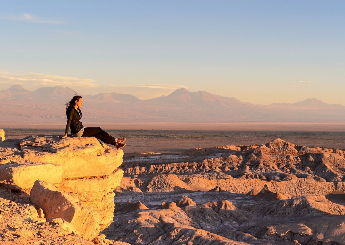 Woman Tourist In Atacama Desert Chile 1200x852 