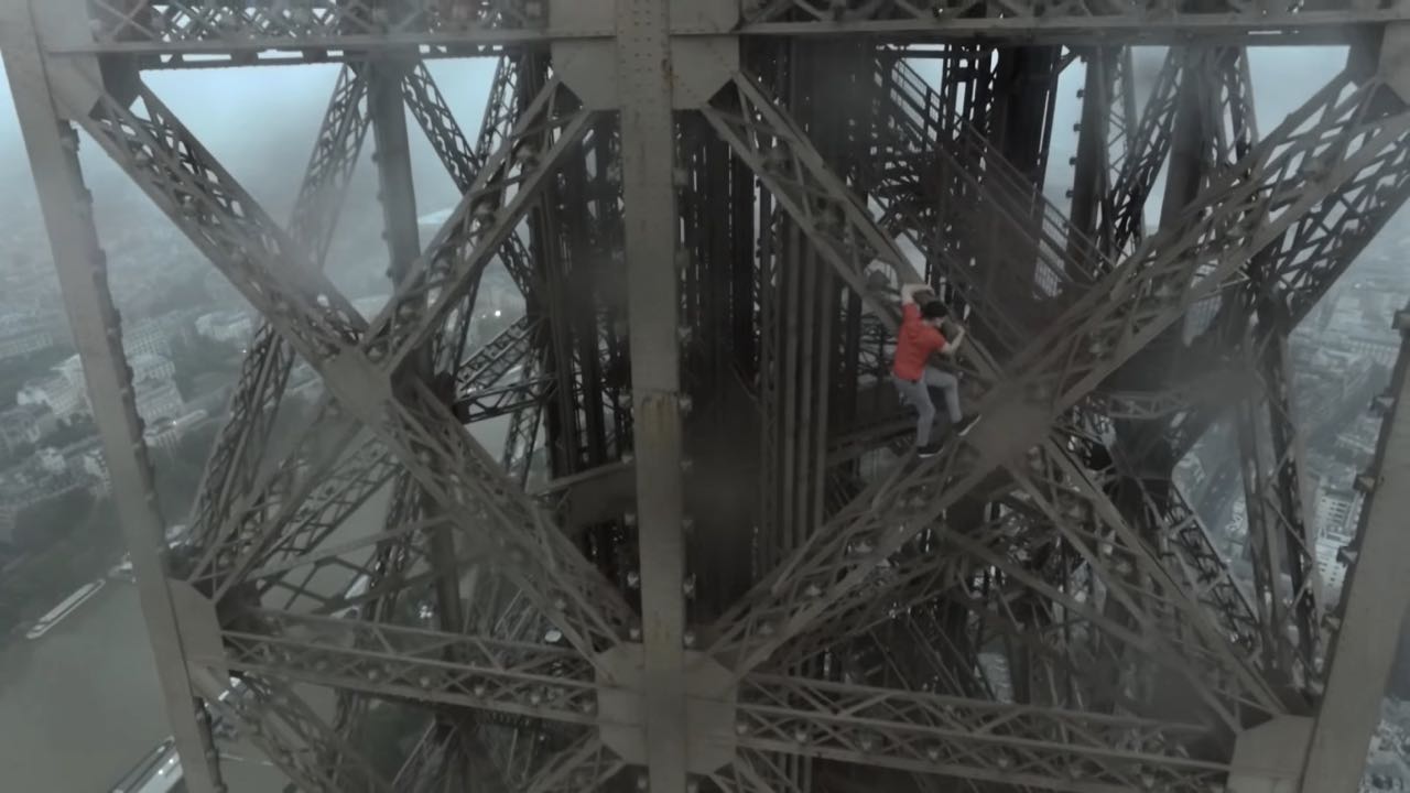 These Two Guys Illegally Climbed The Eiffel Tower Then Launched A Drone