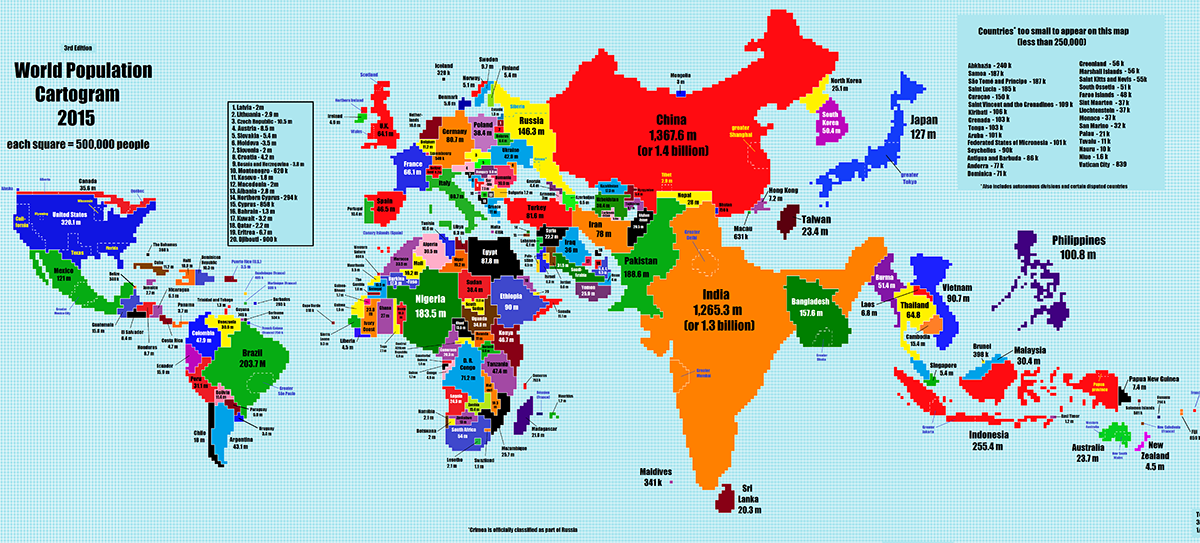 this-is-what-a-world-map-looks-like-when-scaled-according-to-population