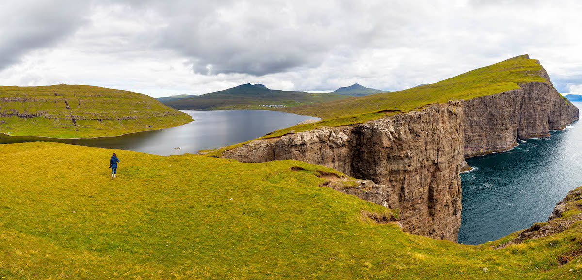 Right island. Рунавуйк Фарерские острова. Фарерские острова с мостами. Islands Gjogv Faroe foto 4k.