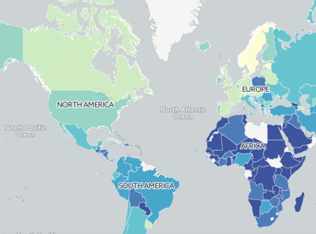 most and least religious countries