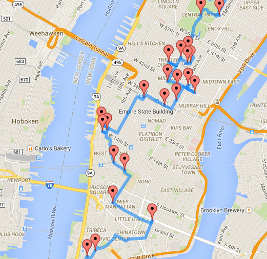 Tourist Map Of Nyc New York City: The Best Walking Tour To See All The Popular Spots