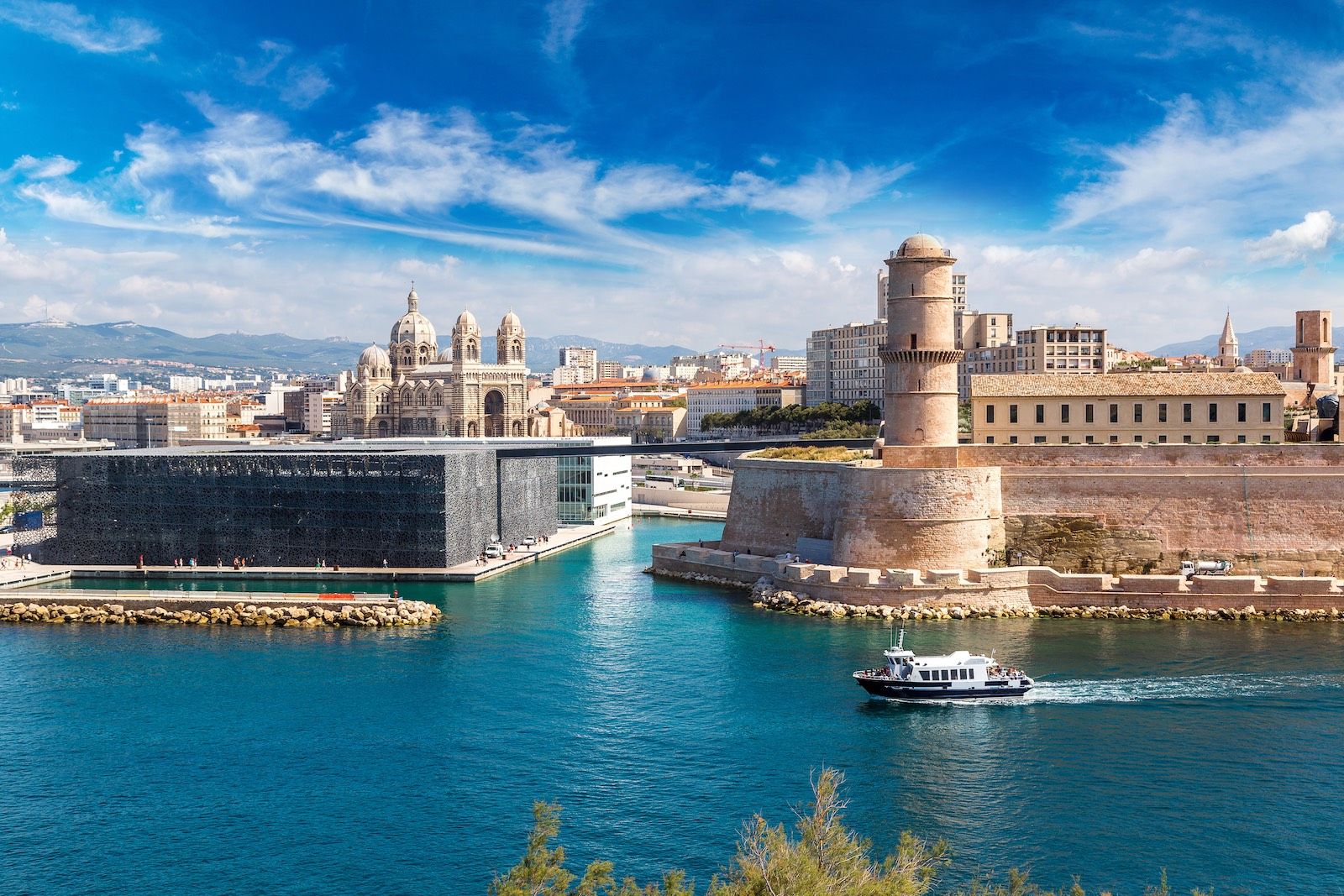 Marseille France cityscape Saint Jean Castle destination