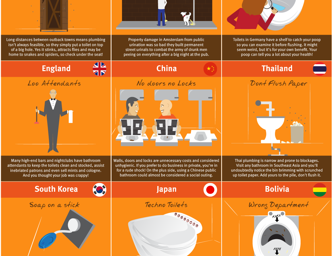 The World s Weirdest Toilets INFOGRAPHIC 