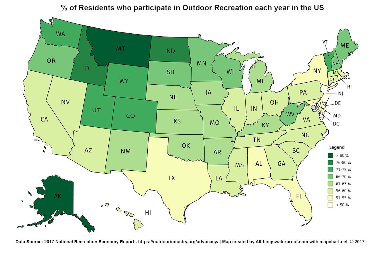 The Great Outdoors Where Do People Spend the Most Time Outside?