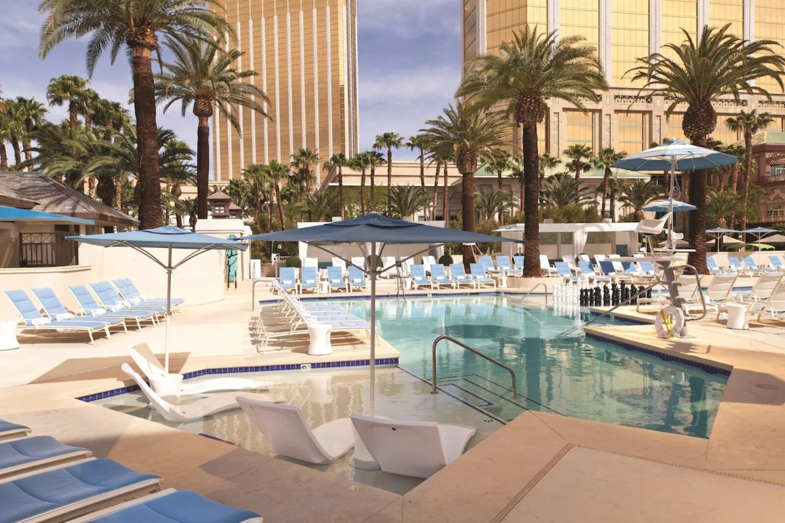 Pool at Delano Las Vegas at Mandalay Bay one the best places to stay in Las Vegas