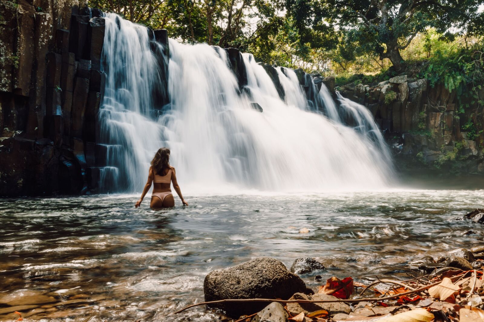 Mauritius vacation on budget - waterfall 
