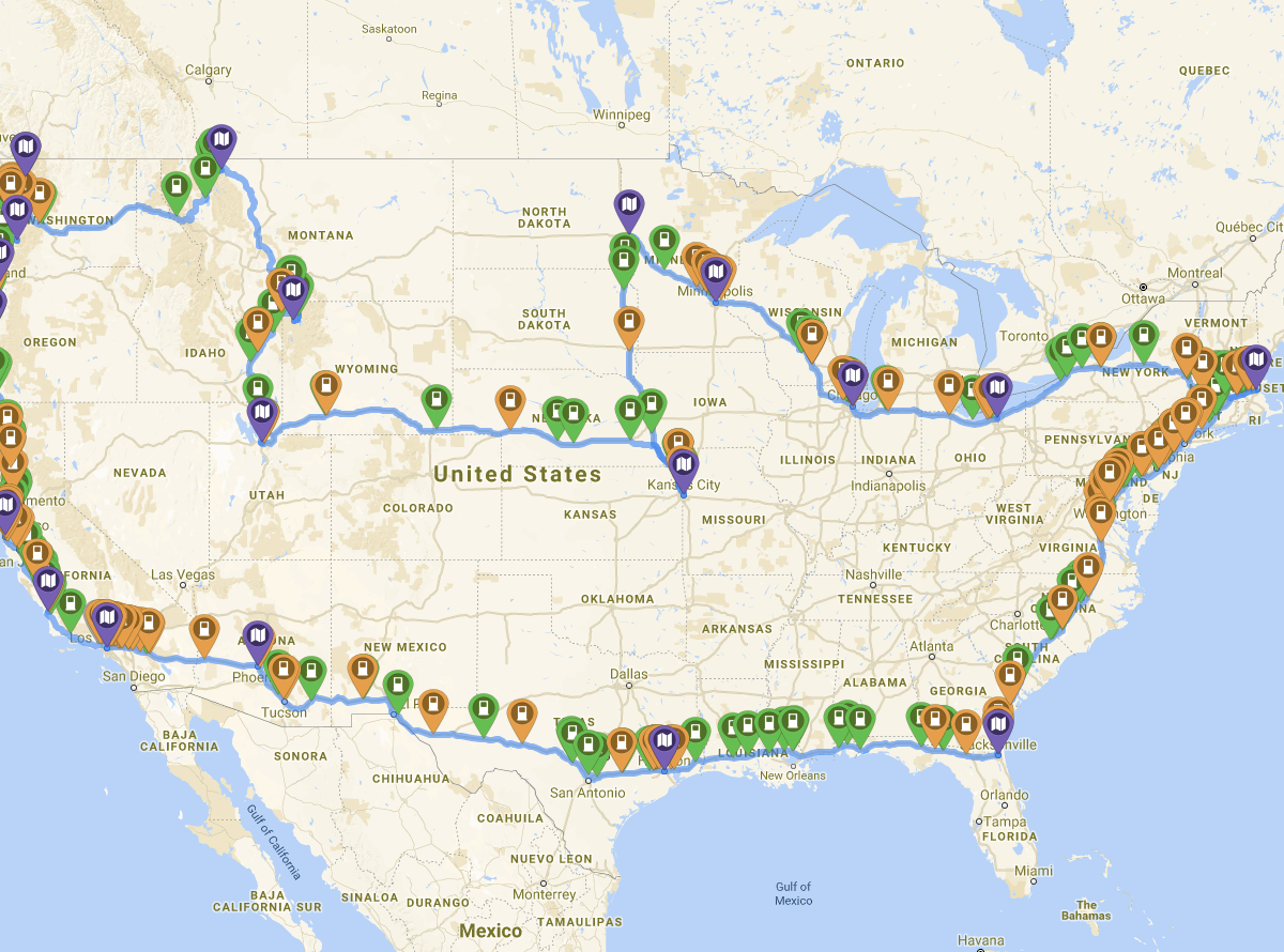 usa road trip planner free