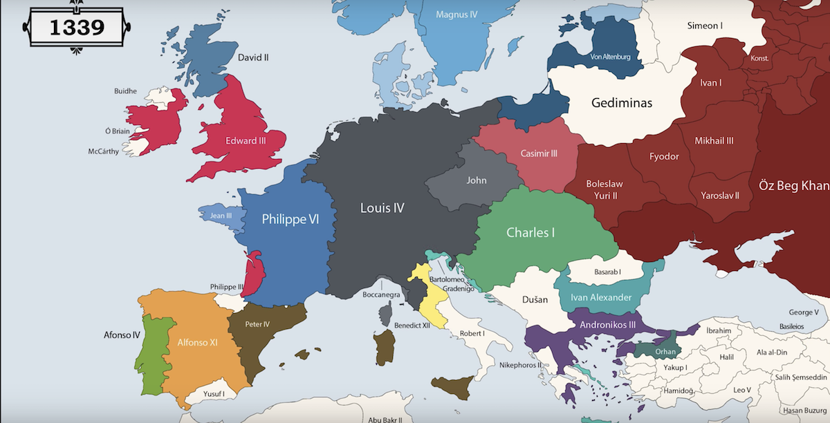 This Map Video Shows Every European Ruler Since 400 BC