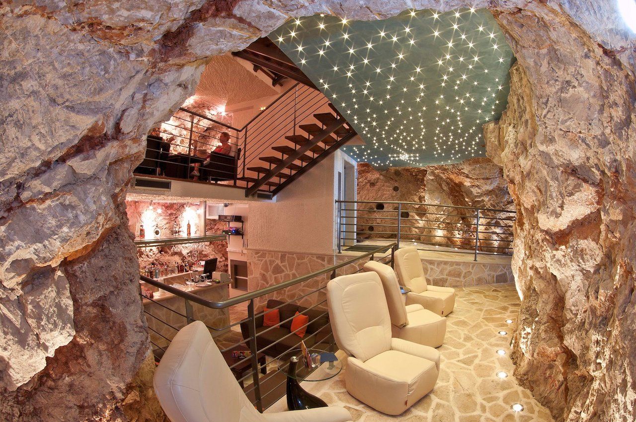cave bar and kitchen