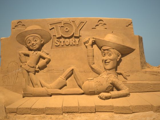 Disney Sand Sculptures Are Popping Up on This Beach in Belgium