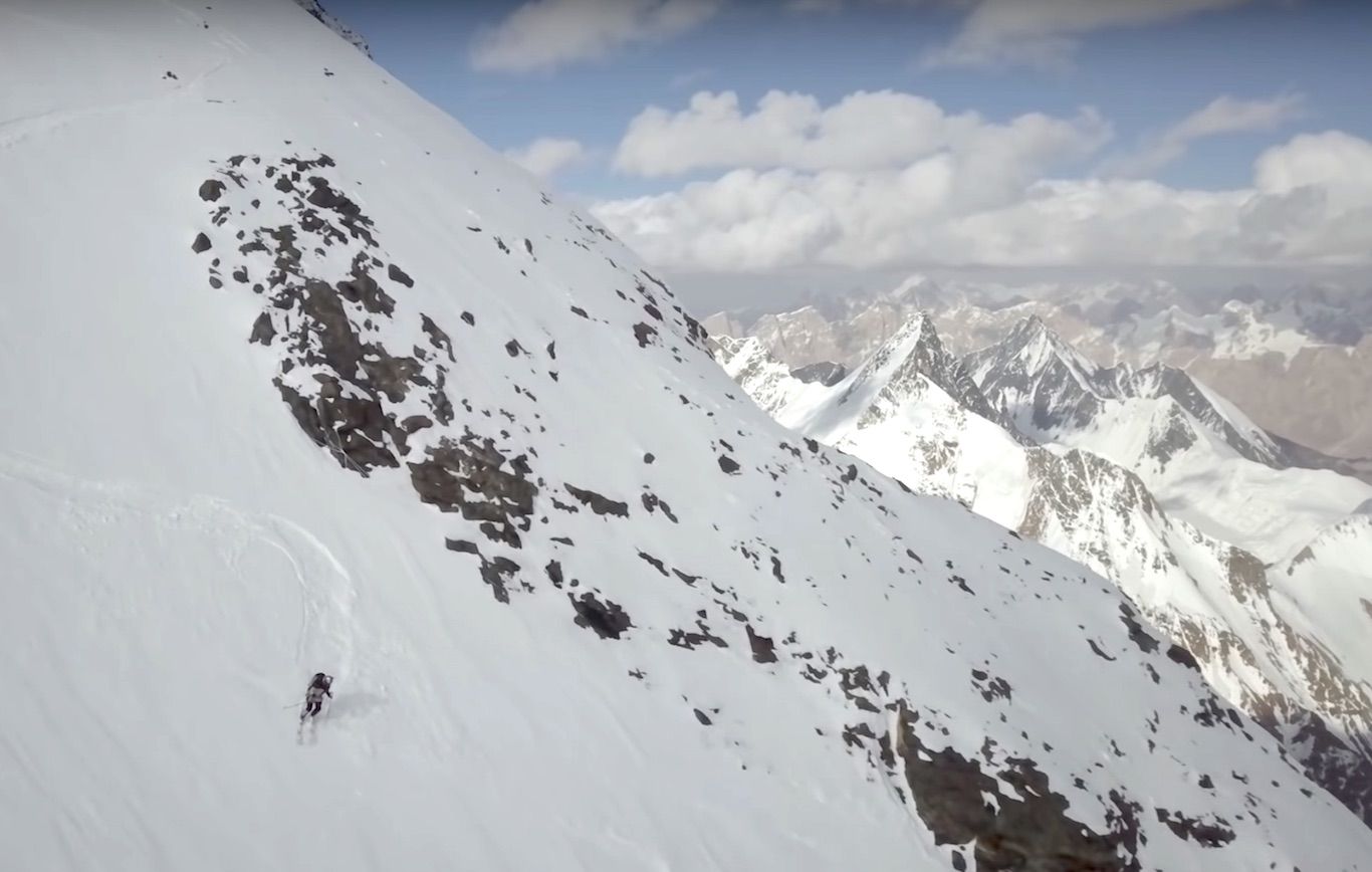 First Ski Descent of K2