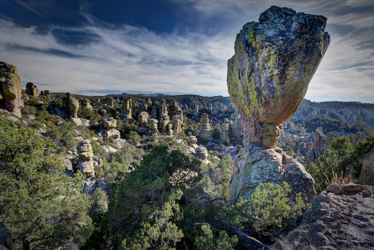 Rock formation and hoodoos at Chiricahua National Monument, Arizona