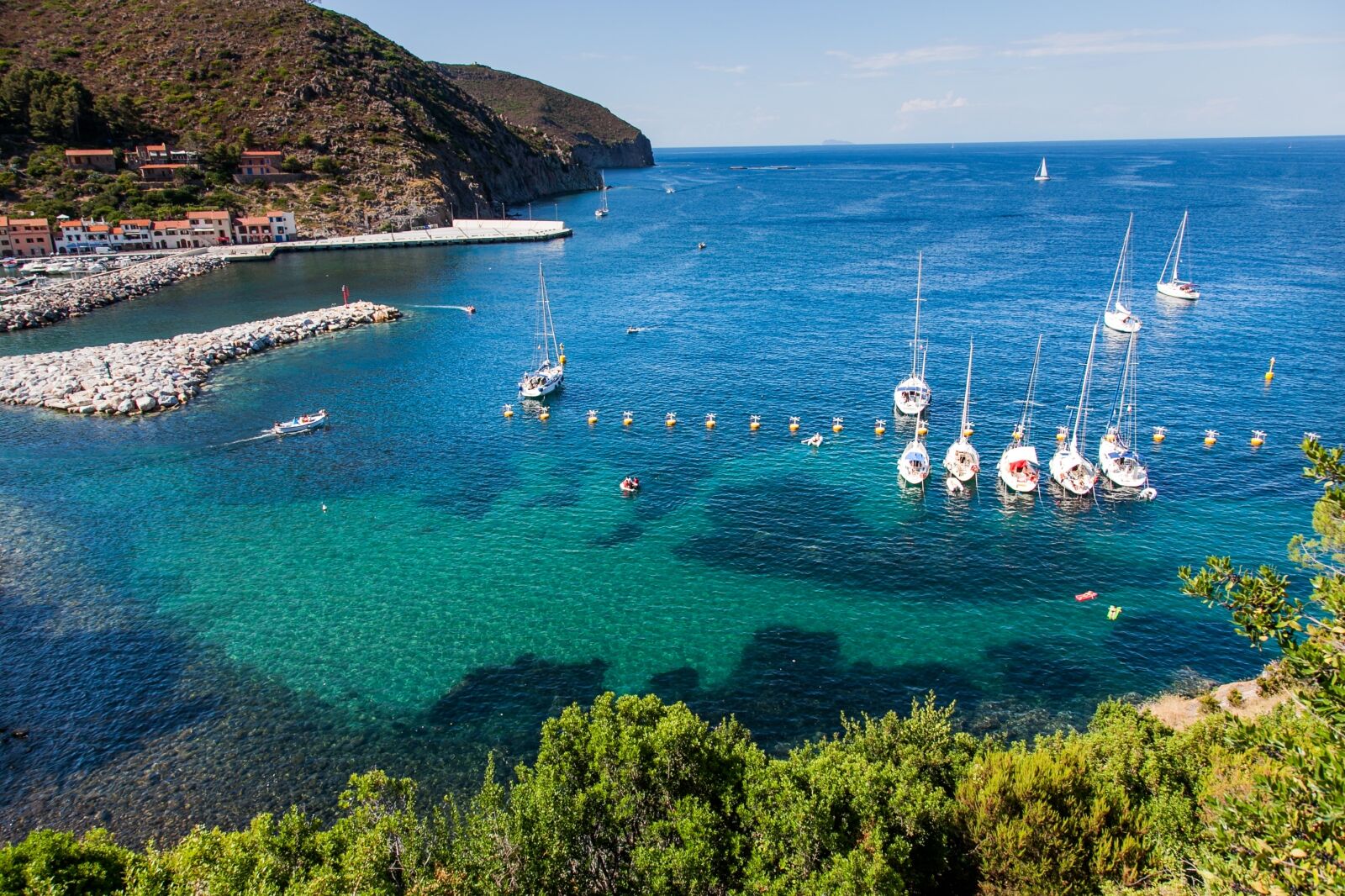 Capraia Island, Arcipelago Toscano National Park, Tuscany, Italy - Marina boats