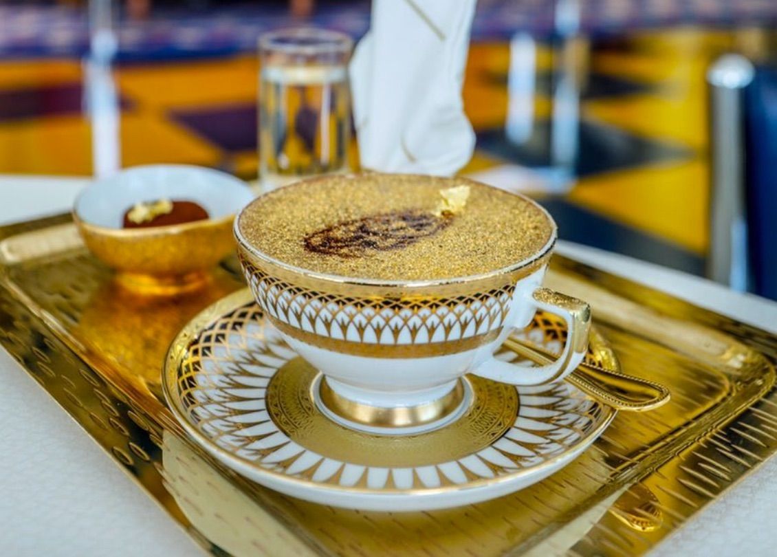 Кофе с золотом Burj al arab