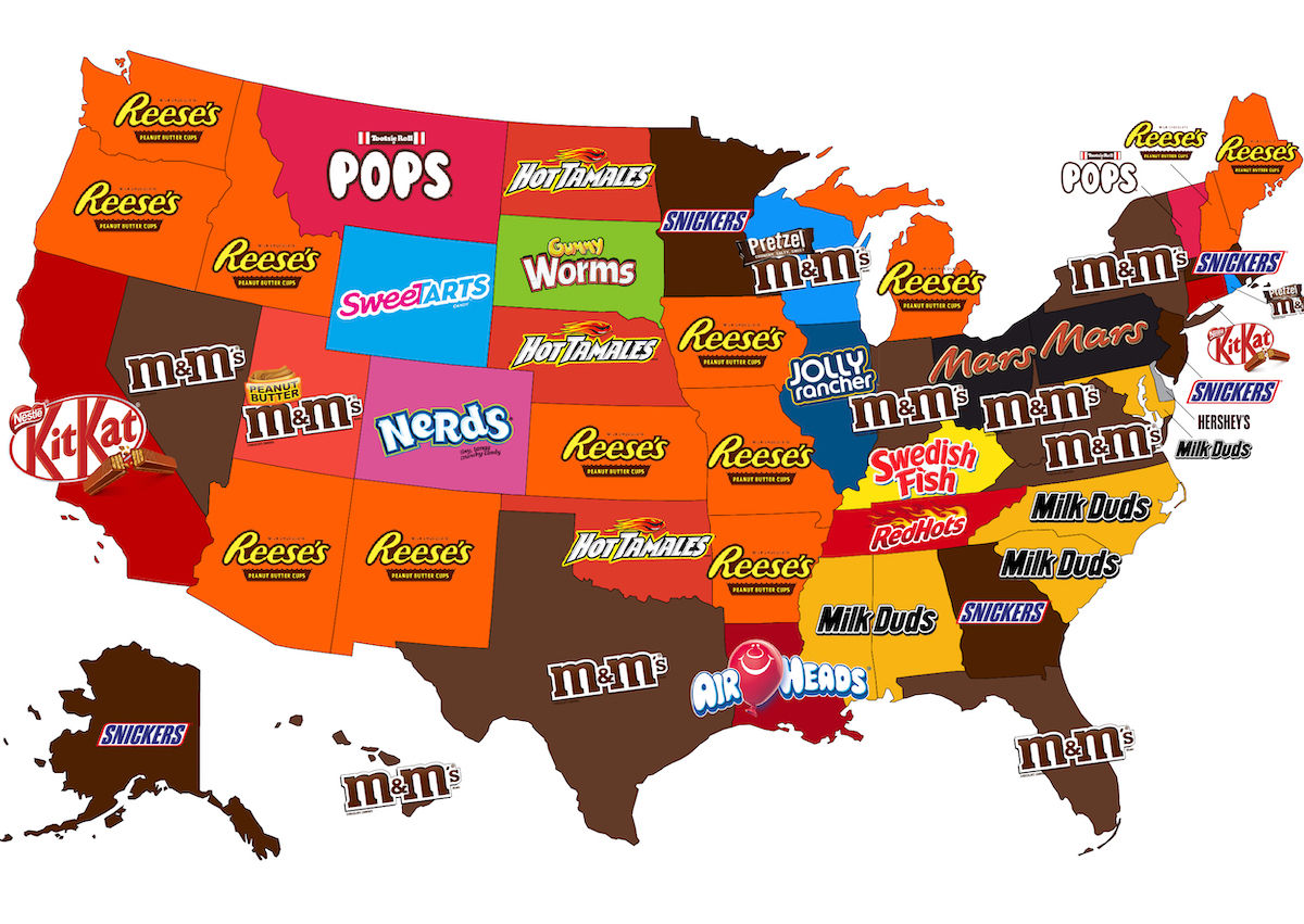 The Most Popular Halloween Candy in Every State