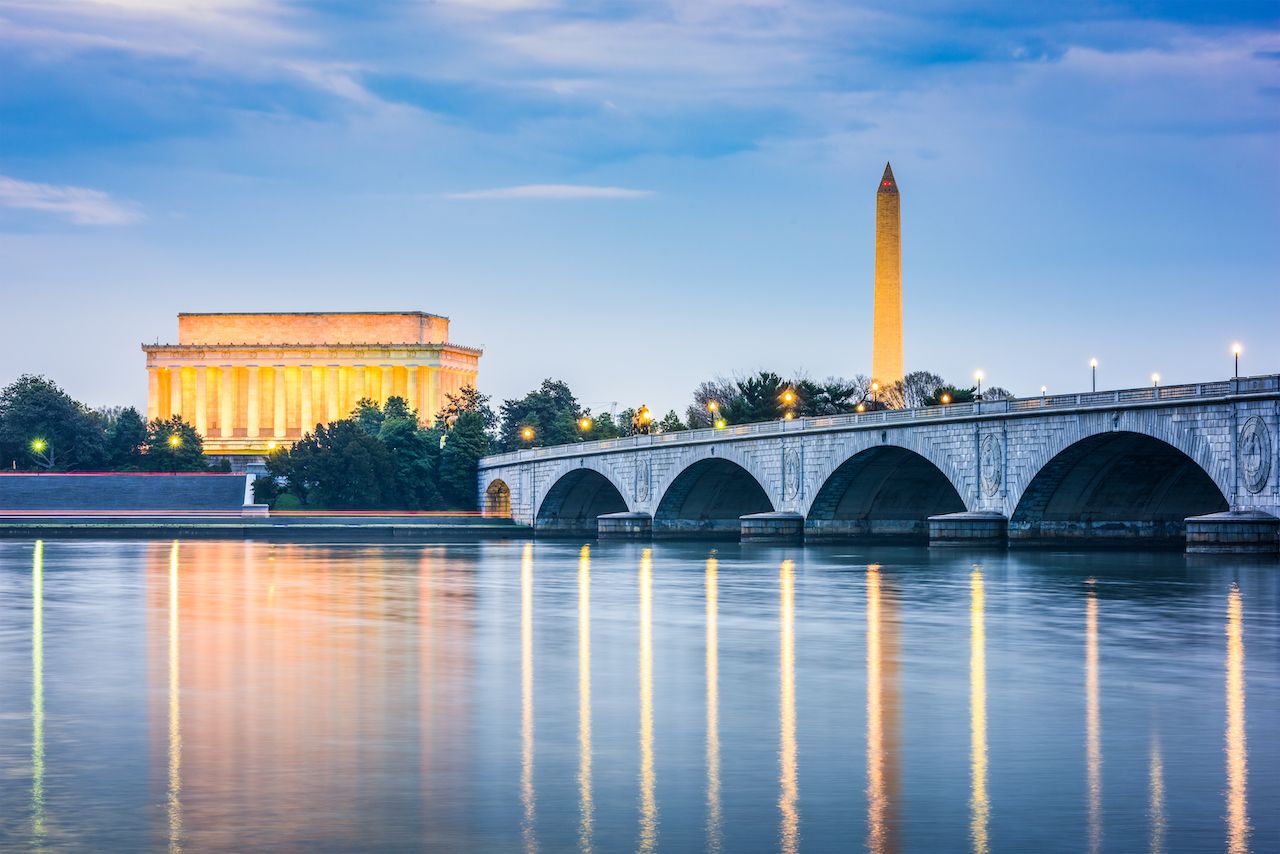 Washington DC, USA skyline on the Potomac River, recreational marijuana laws