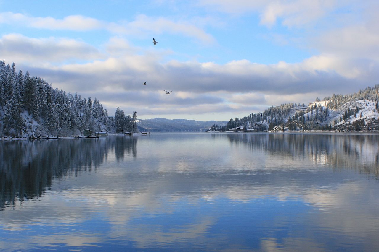 Beauty Bay, Idaho in winter