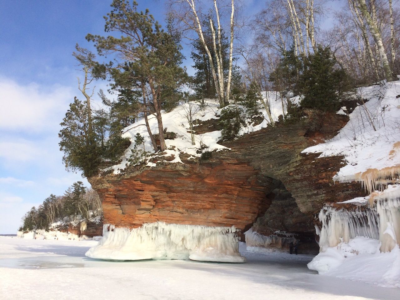 Apostle Islands National Lakeshore is one of the best places to snowshoe in the US