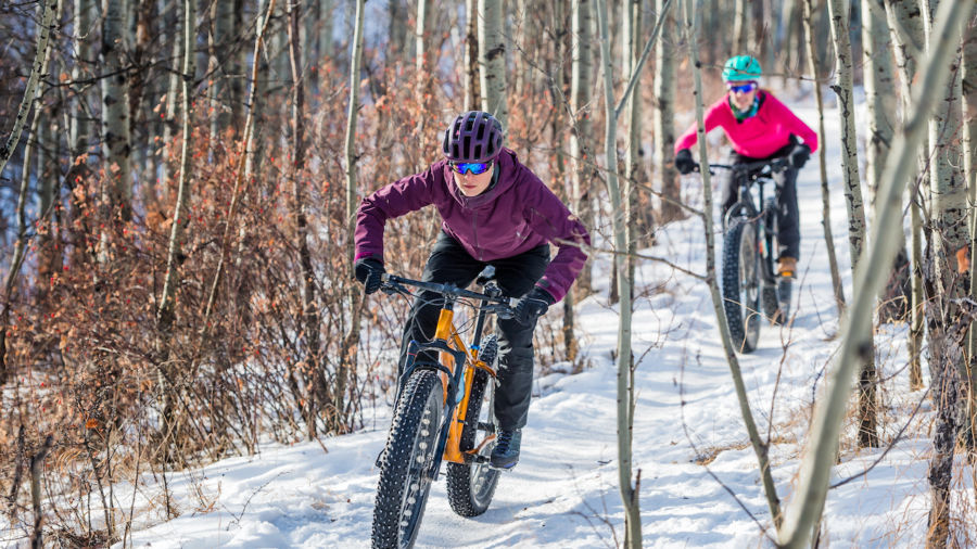 fat bike snow riding