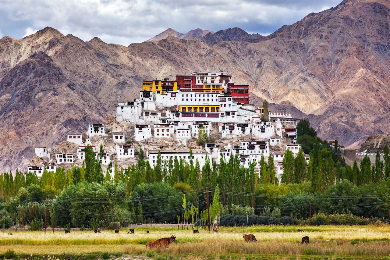 Buddhist monastery of the Yellow Hat in Tibet
