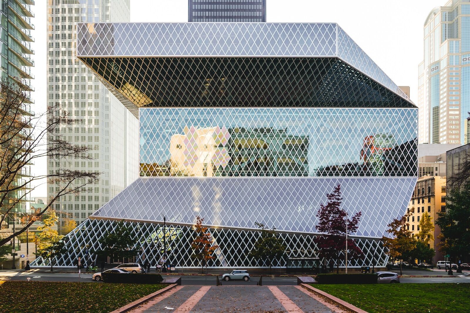 The Central Library in Seattle, one of the coolest libraries in the world