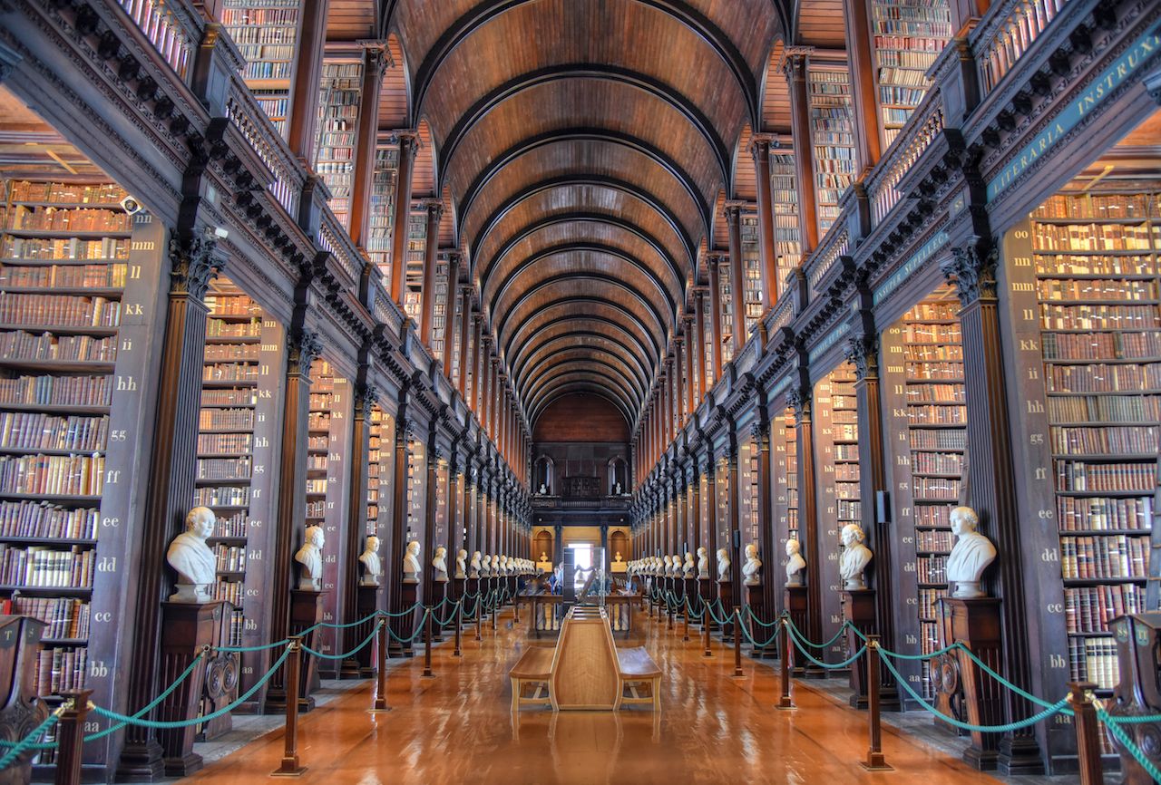 Coolest libraries in the world: The Long Room in the Old Library at Trinity College Dublin