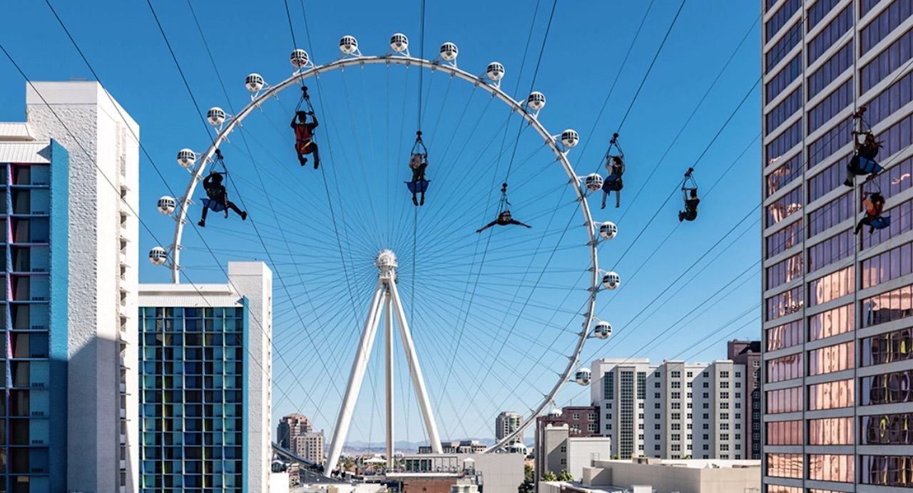 Zipline Above the Las Vegas Strip