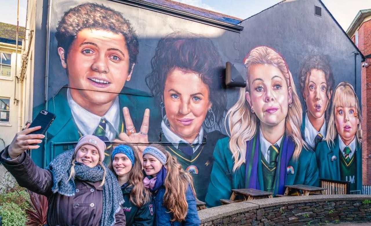 Derry Girls Mural In Derry Northern Ireland