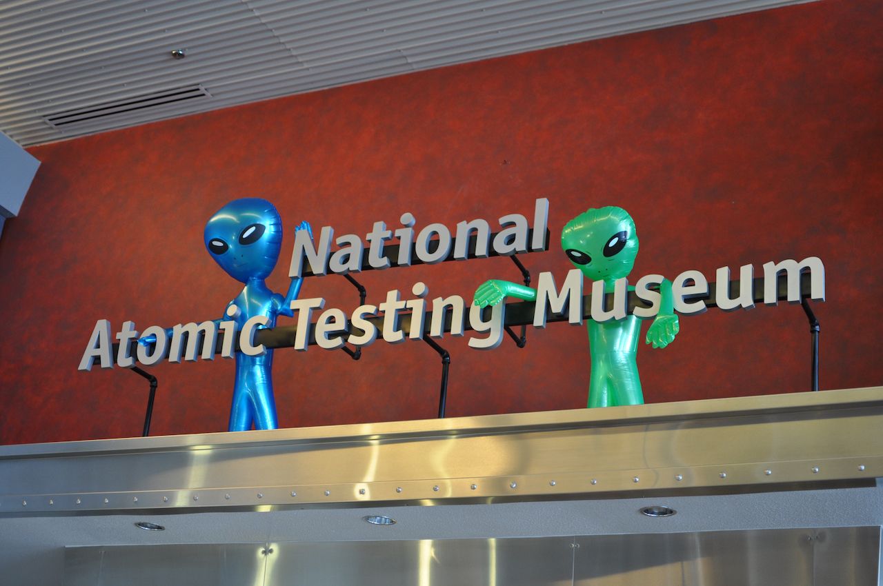 Interior of National Atomic Testing Museum in Las Vegas