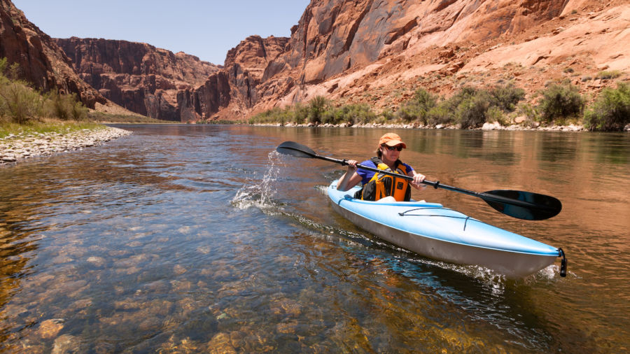 Kayaking on the Colorado River