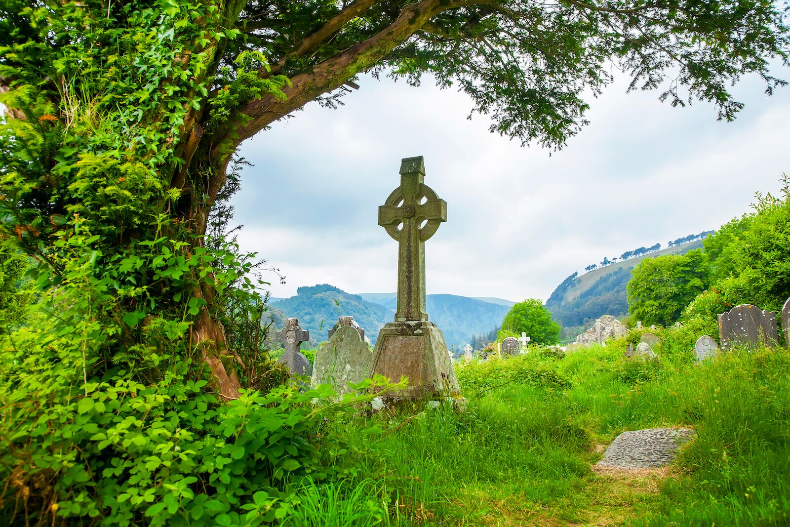 Celtic cross in Ireland, one of the six Celtic nations in the world