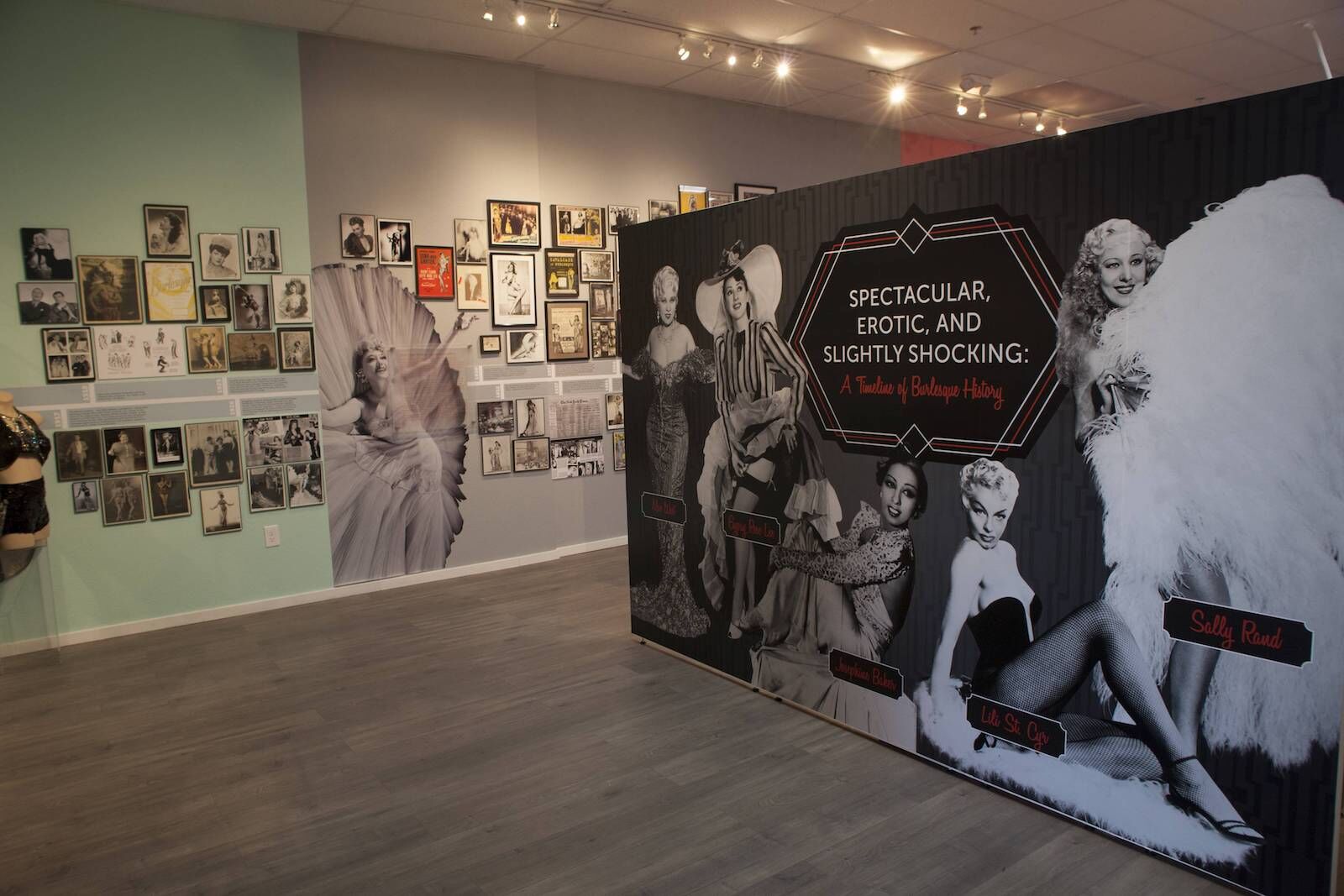 Exhibition at the Burlesque Hall of Fame in Las Vegas. One of the best museums in Las Vegas.