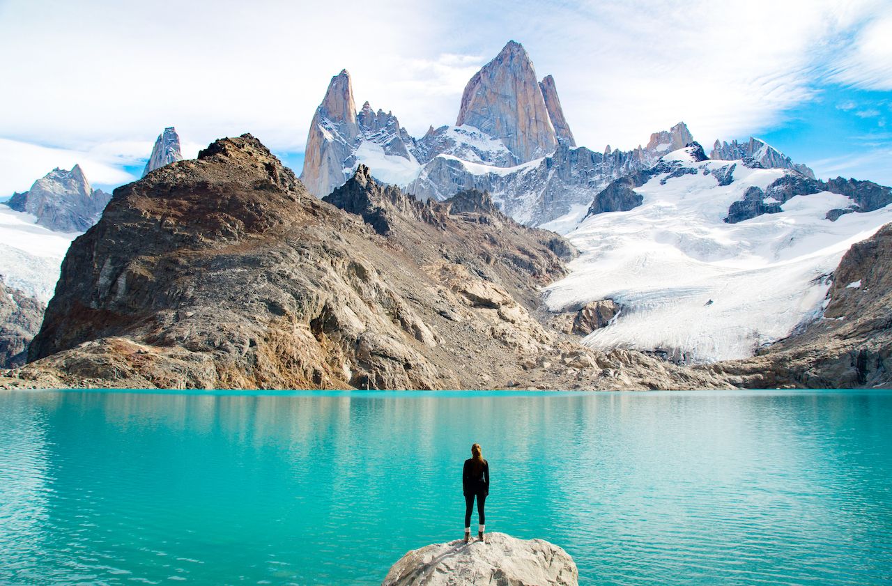 Person standing in Patagonia