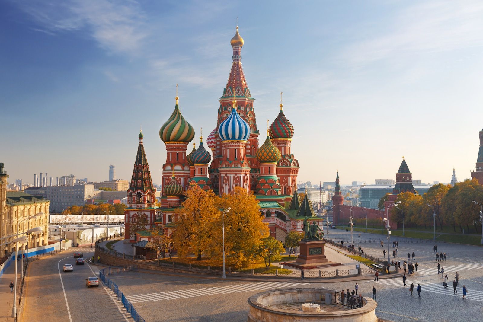 Saint Basil Cathedral Moscow Russia cityscape
