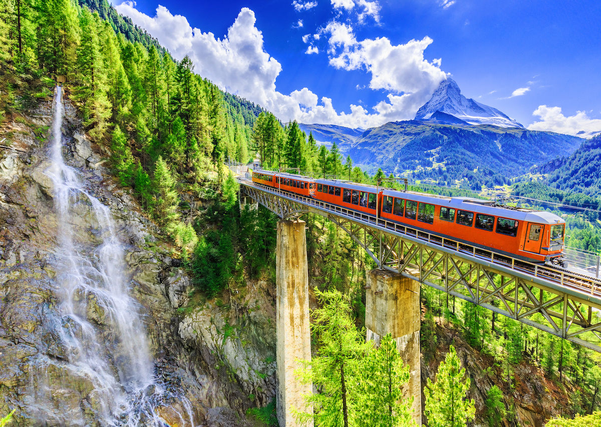 travel switzerland by car or train