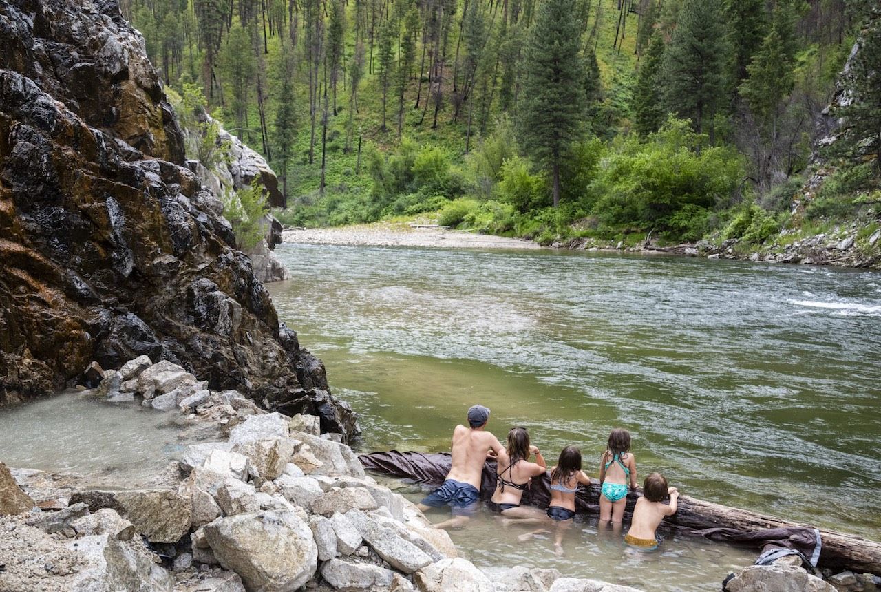 Idaho Pine Flats hot springs family friendly