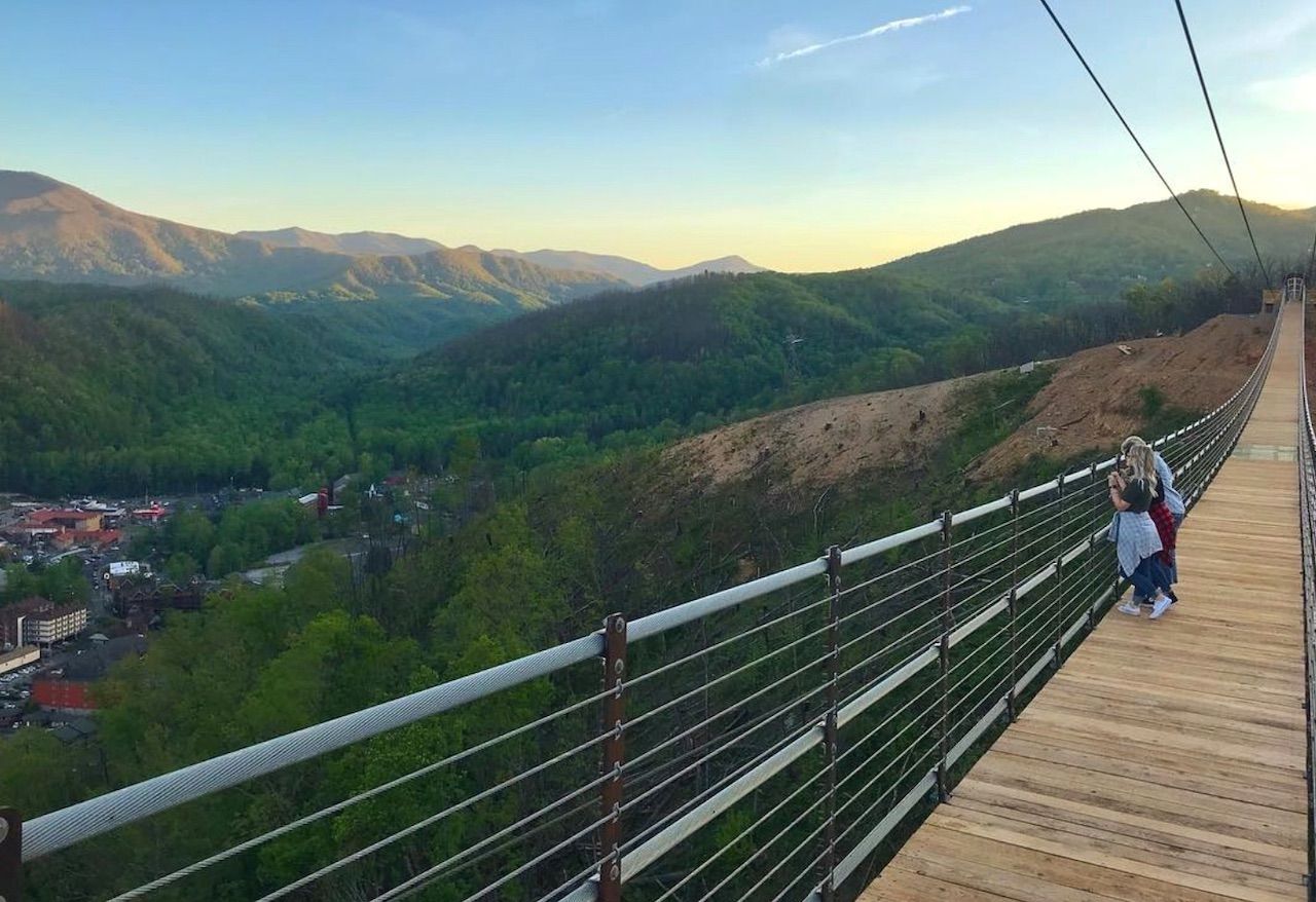 Gatlinburg Sky Bridge Is the Longest Pedestrian Suspension Bridge in North America