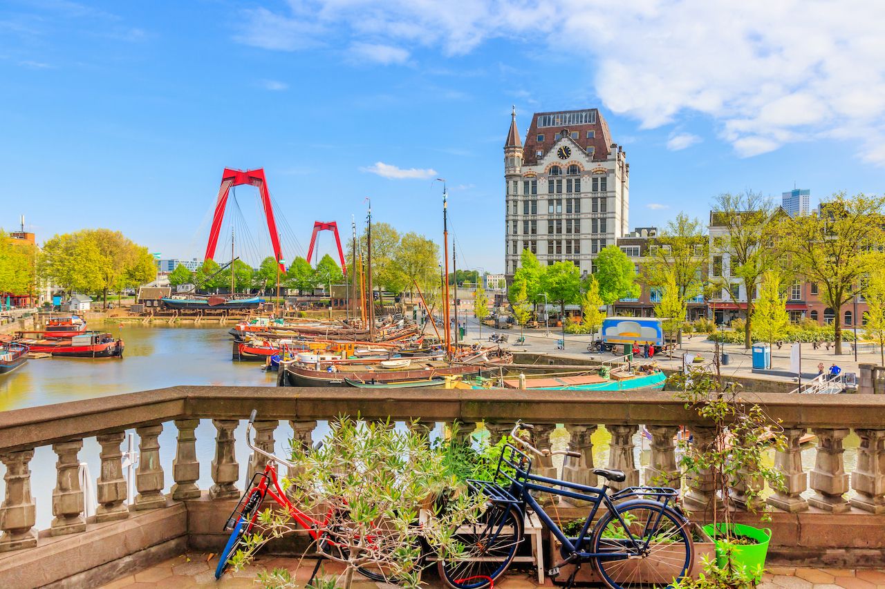 View Of Oude Haven In Rotterdam 