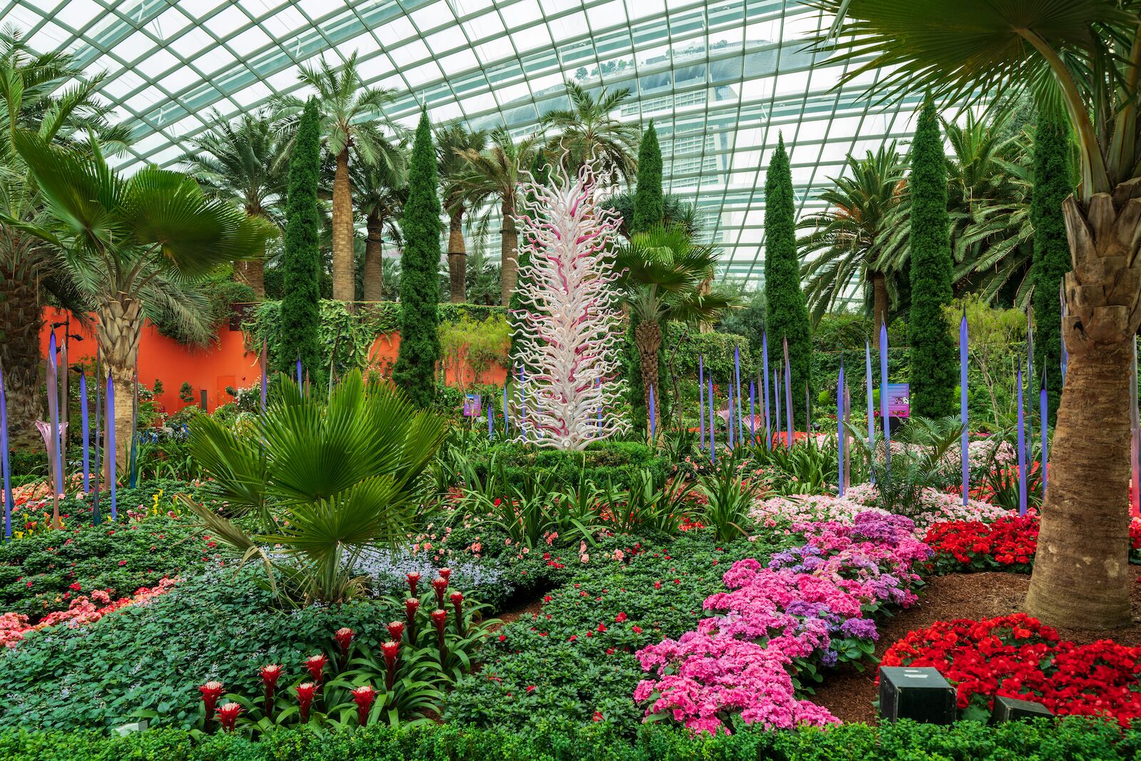 The Flower Dome in Gardens by the Bay in Singapore